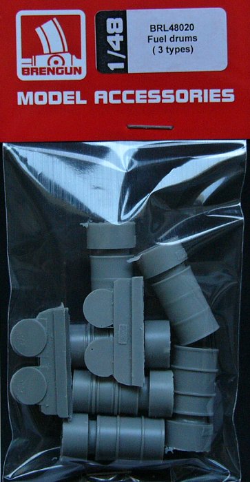 1/48 Fuel drums - 3 types (6 pcs.)