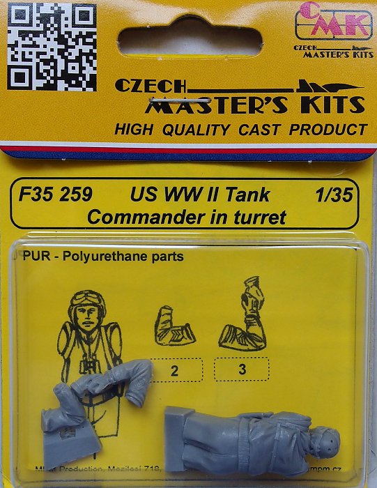 1/35 US Tank Commander in turret WWII (1 fig.)