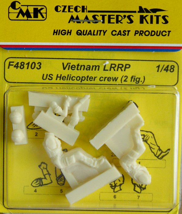 1/48 Vietnam LRRP US Helicopter crew (2 fig.)