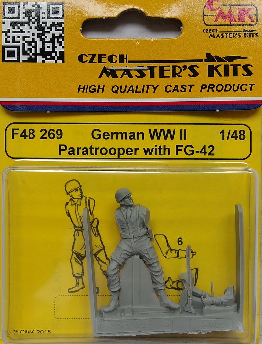 1/48 German Paratrooper w/ FG-42 WWII (1 fig.)