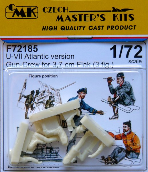 1/72 U-VII Atlantic vers. Gun-Crew for 3,7cm Flak