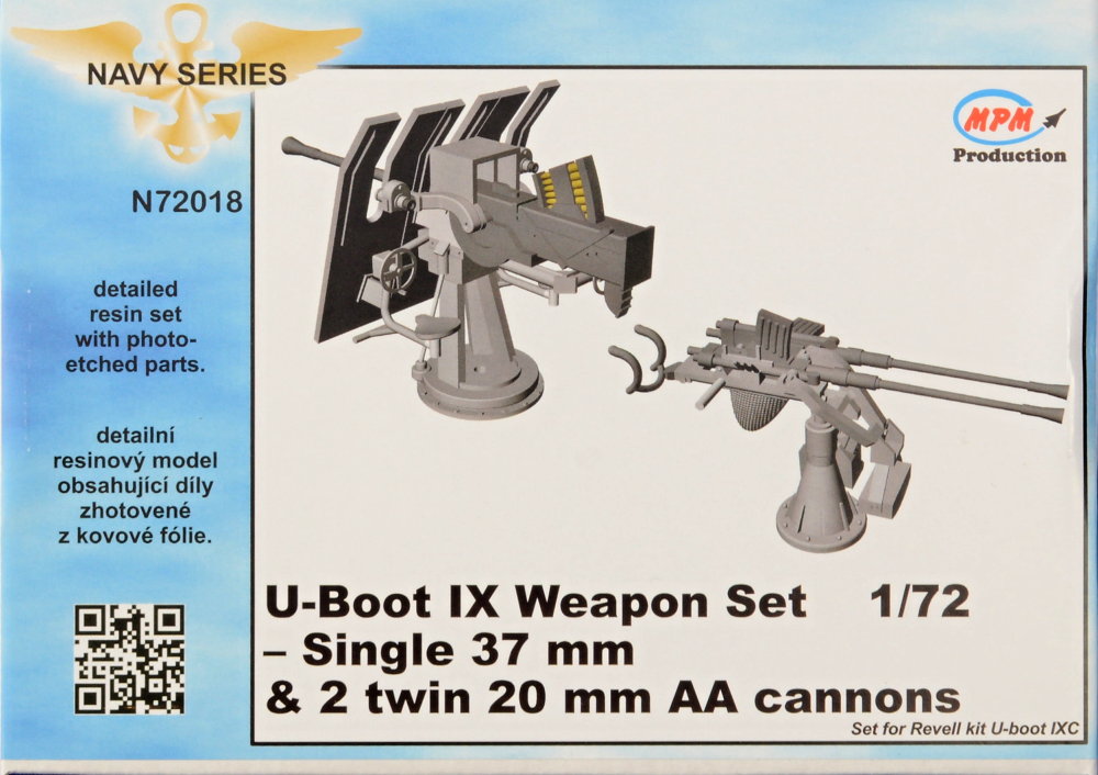 1/72 U-Boot typ IXC Weapon Set (REV)