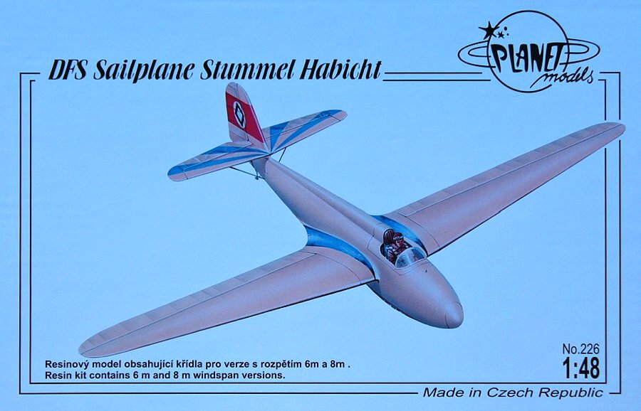 1/48 DFS Sailplane Stummel Habicht