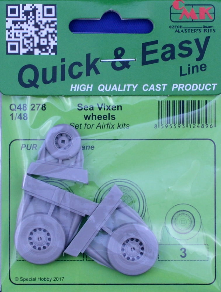 1/48 Sea Vixen wheels set (AIRF)