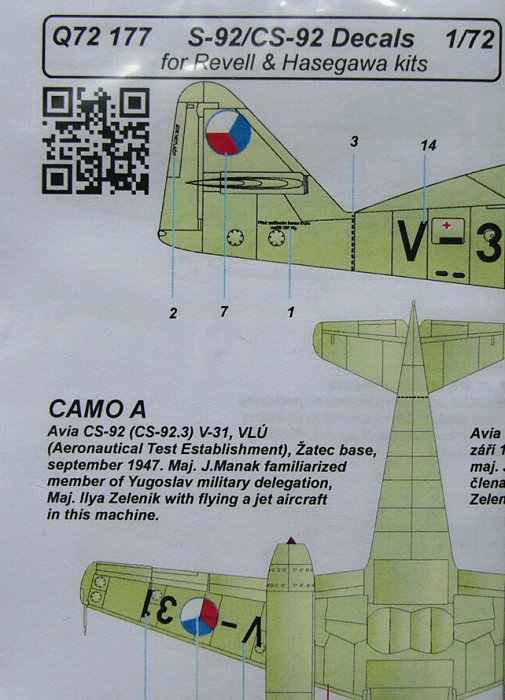 1/72 Decals S-92/CS-92 (REV/HAS)