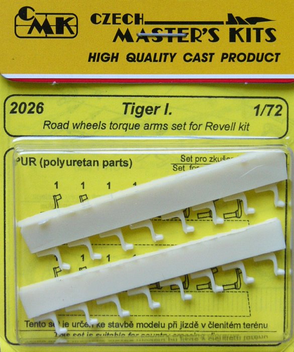 1/72 Tiger I Late version Road wheels torque arms