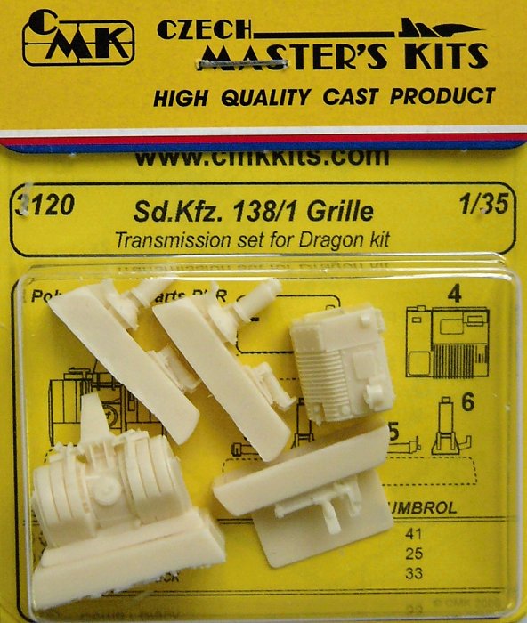 1/35 Sd.kfz. 138/1 Grille Transmission set  (DRAG)