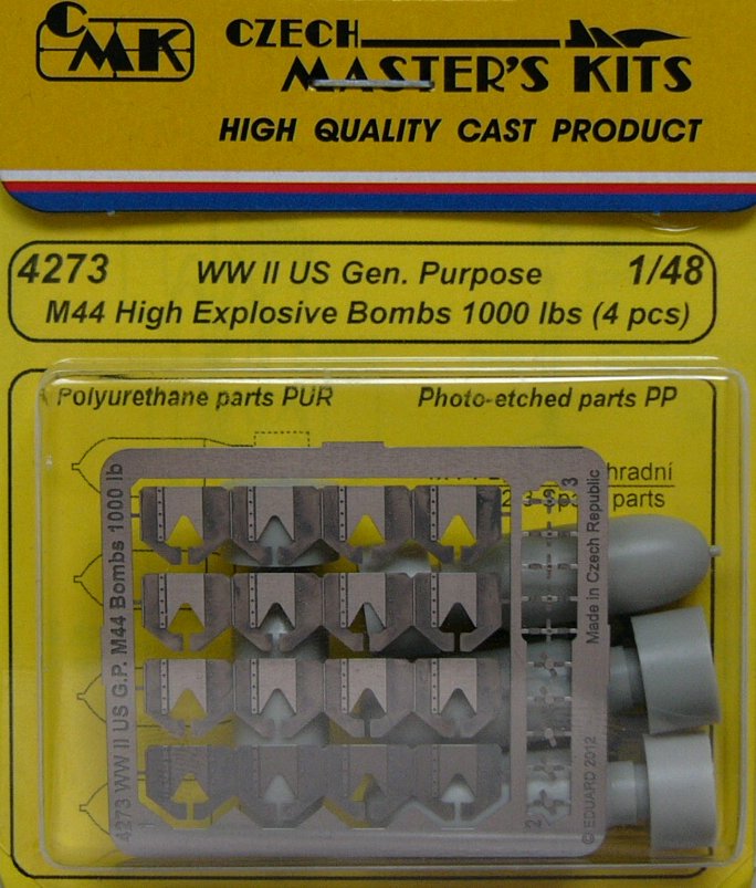 1/48 US Gen.Purpose M44 HE Bombs 1000 lbs (2 pcs.)