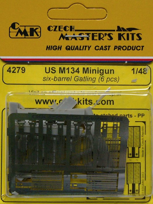 1/48 US M134 Minigun six-barrel Gatling (6 pcs.)