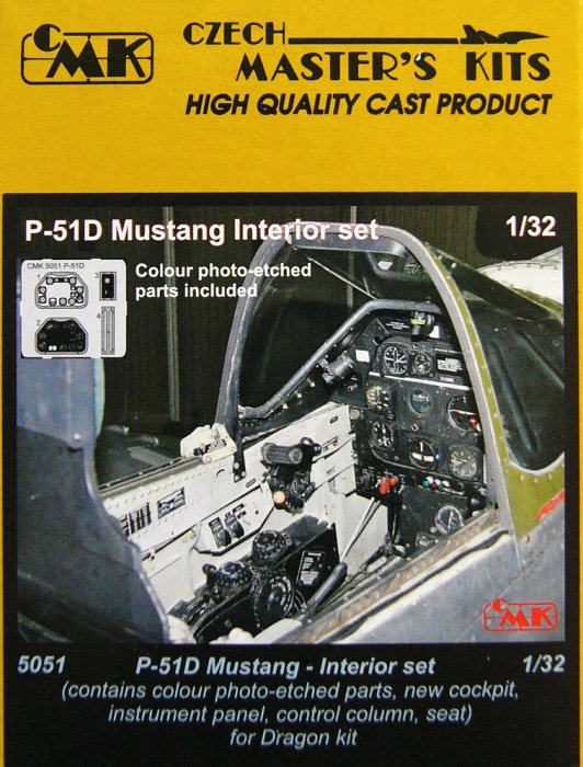 1/32 P-51D Mustang  Interior Set (DRAG)