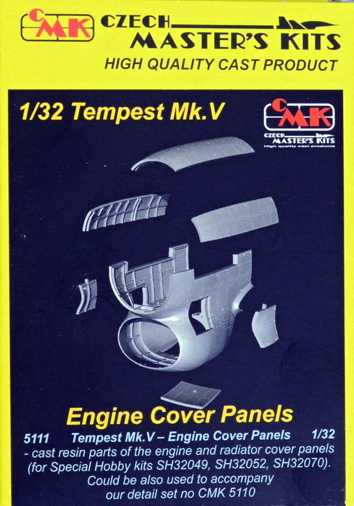 1/32 Tempest Mk.V Engine cover panels (SP.HOBBY)