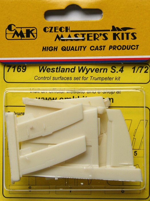 1/72 Westland Wyvern S.4 Control surfaces (TRUMP)