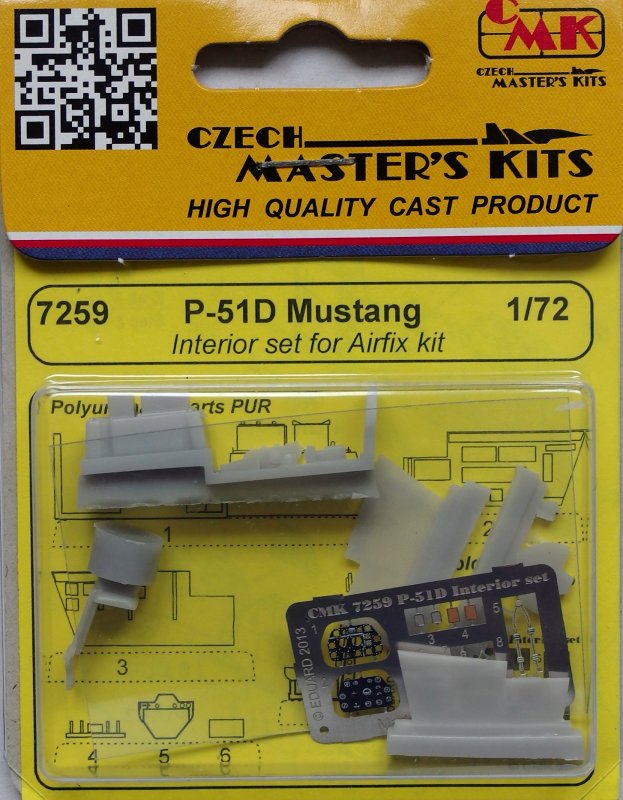 1/72 P-51D Mustang Interior set (AIRFIX)