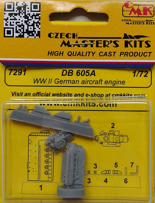 1/72 DB 605A German WWII aircraft engine