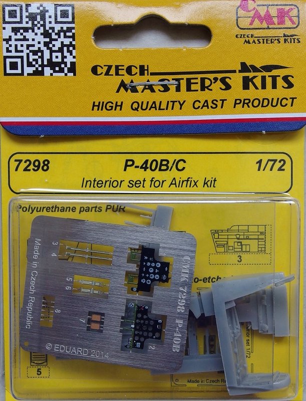 1/72 P-40B/C Interior set (AIRFIX)