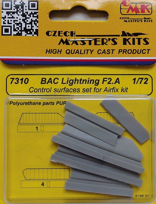 1/72 BAC Lightning F2A Control surfaces set (AIRF)