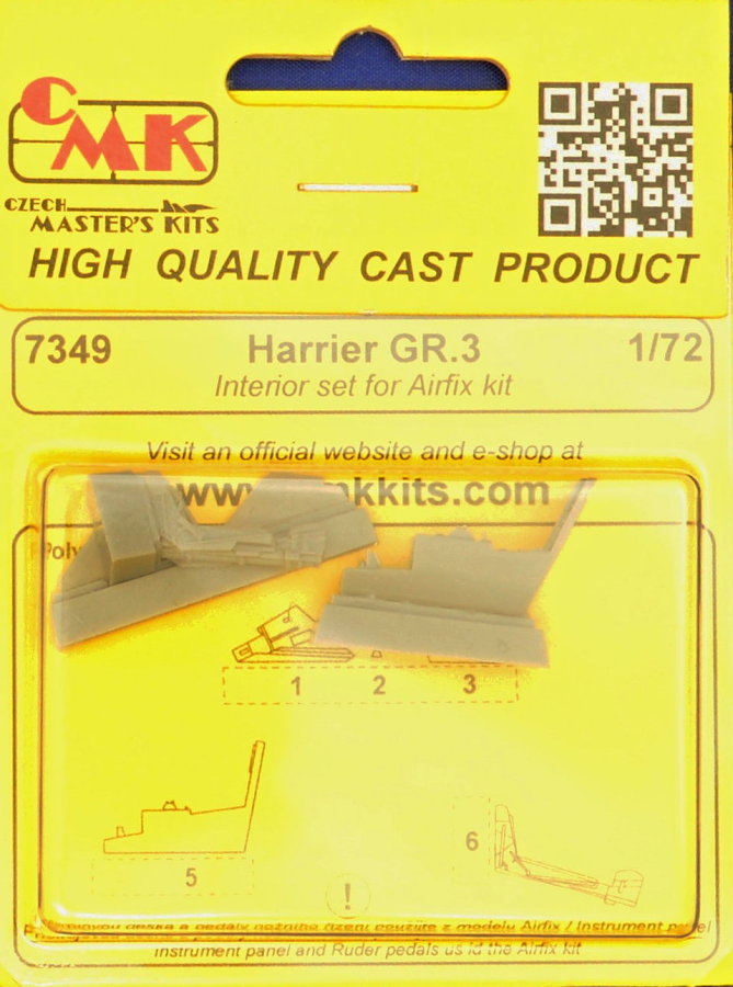 1/72 Harrier GR.3 Interior set (AIRFIX)