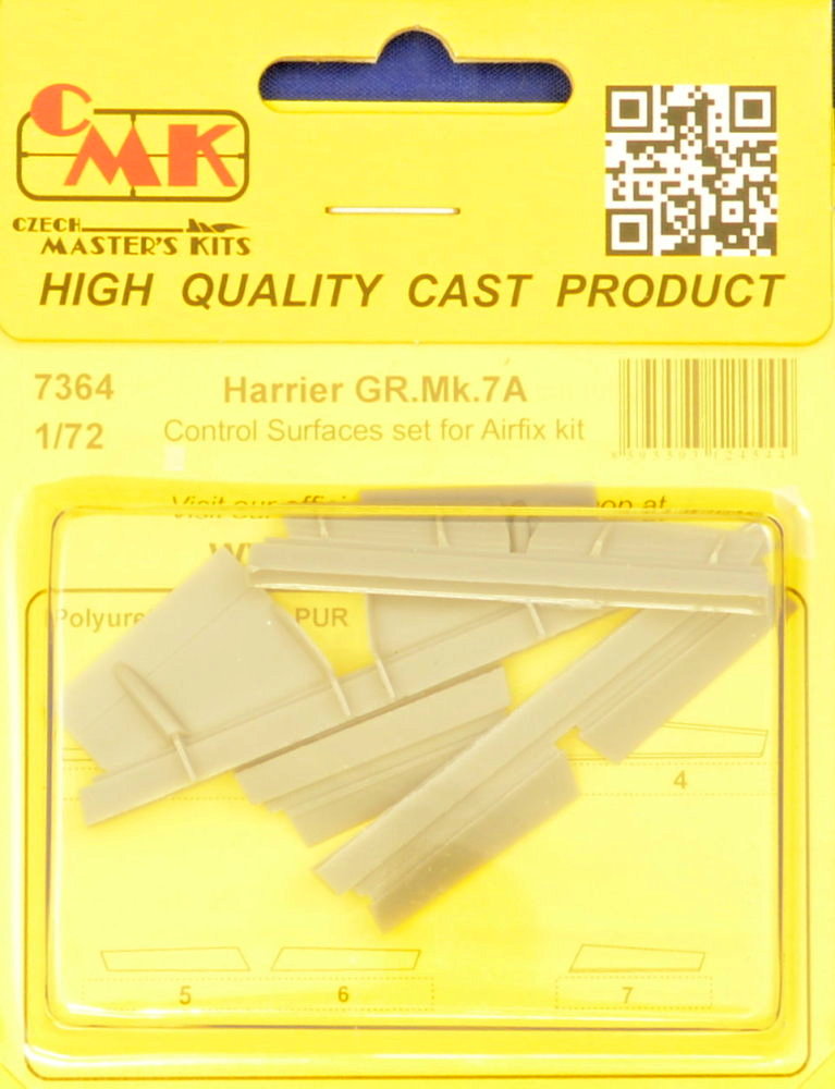 1/72 Harrier Mk.GR.7A Control surfaces set (AIRF)