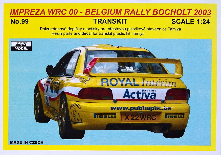 1/24 Transkit Subaru Impreza WRC 00 Belgium 2003