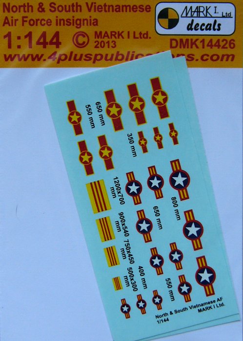 1/144 Decals North&South Vietnam. AF insignia (2x)