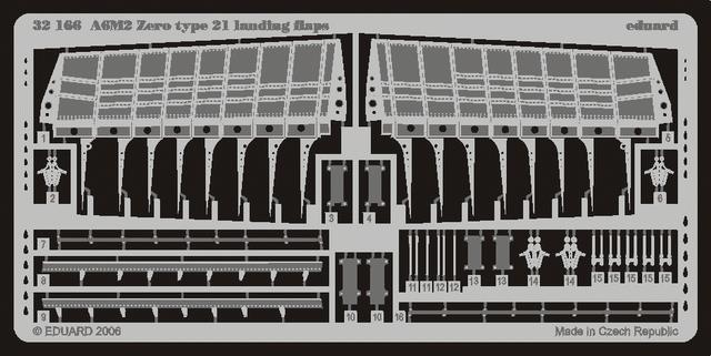 SET A6M2 Zero type 21 landing flaps  (TAM)