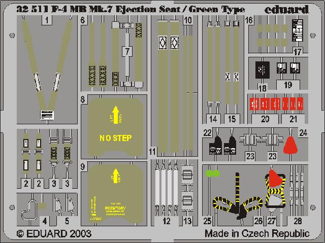 SET F-4 MB Mk.7 ejection seat/Green type   color