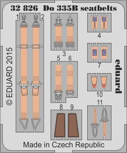 SET Do 335B seatbelts (HK MODEL)