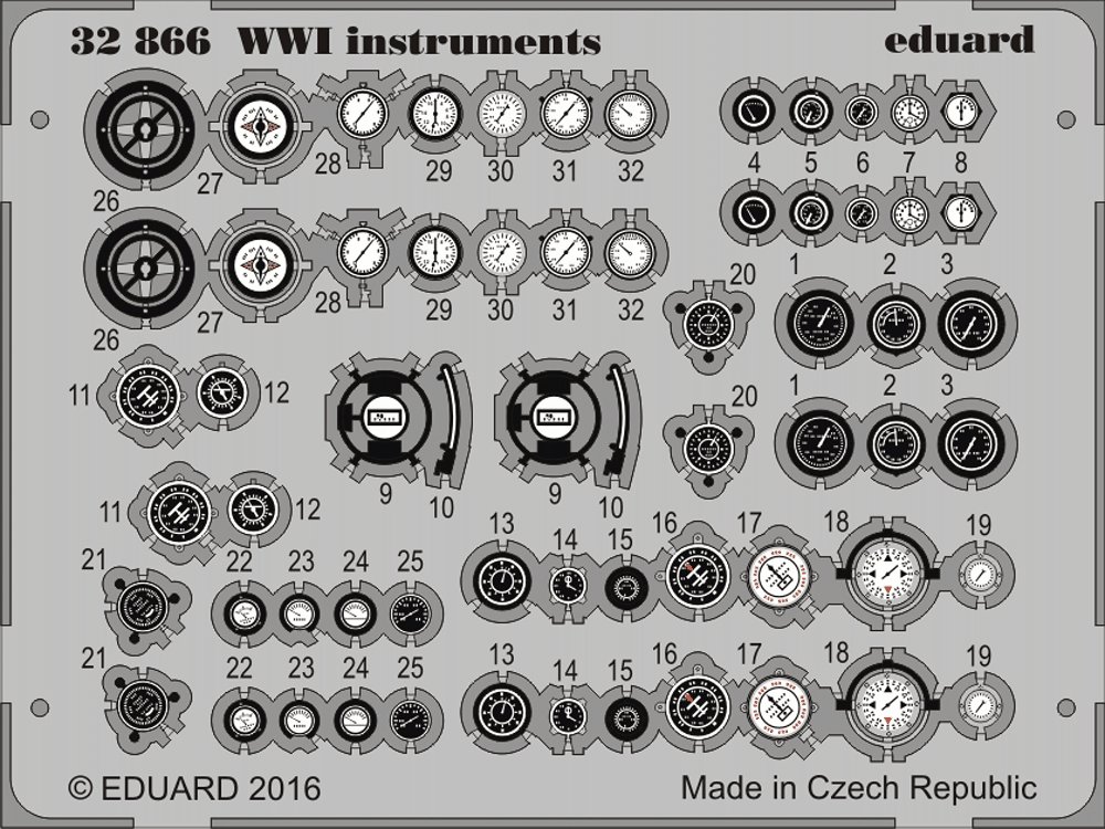 SET 1/32 WWI instruments