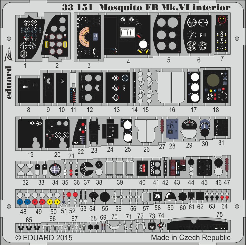 1/32 Mosquito Mk.VI interior  (TAM)