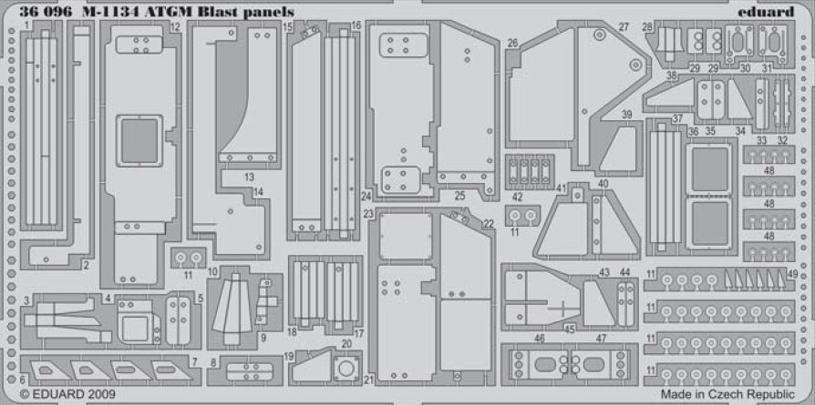 SET M-1134 ATGM Blast panels  (AFV)