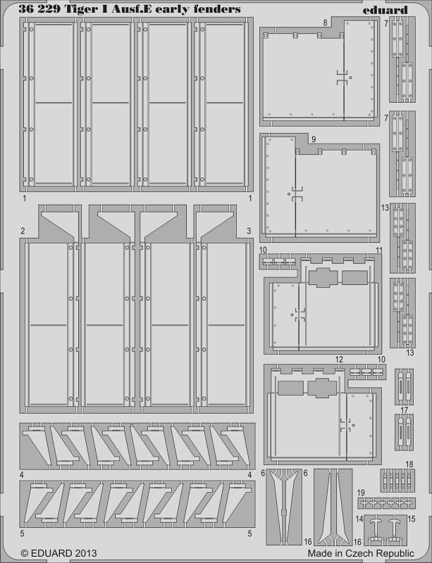 SET Tiger I Ausf.E early fenders (ZVE)