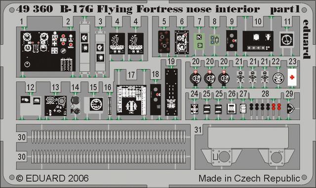 SET B-17G Flying Fortress nose interior (REV/MONO)