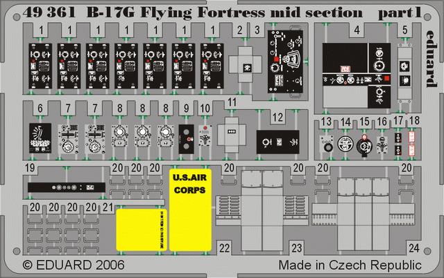 SET B-17G Flying Fortress mid section (REV/MONO)