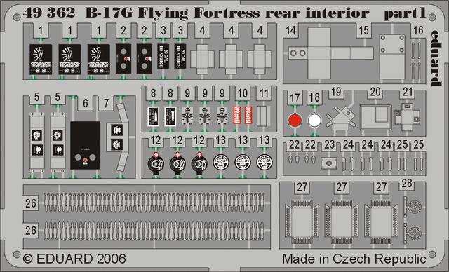 SET B-17G Flying Fortress rear interior (REV/MONO)