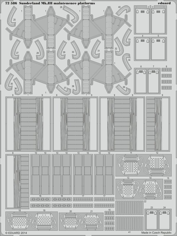 SET Sunderland Mk.III maintenence platforms (ITAL)