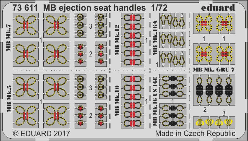 SET MB ejection seat handles