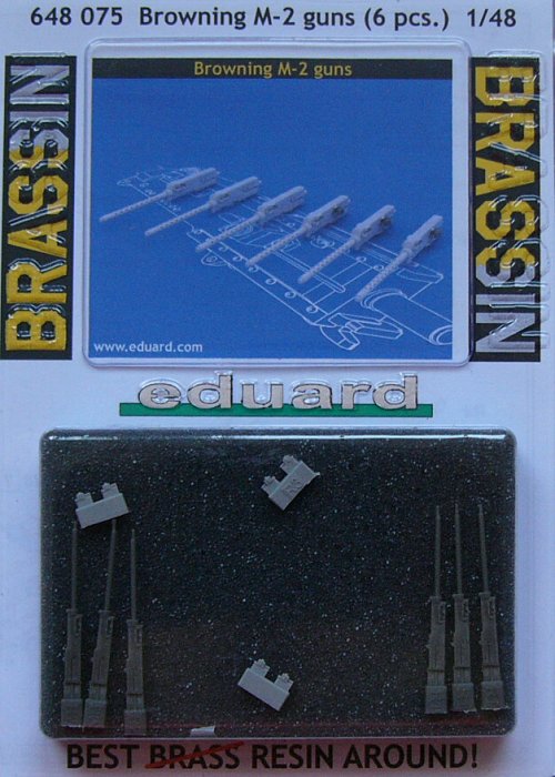 BRASSIN 1/48 Browning M-2 guns (6 pcs.)