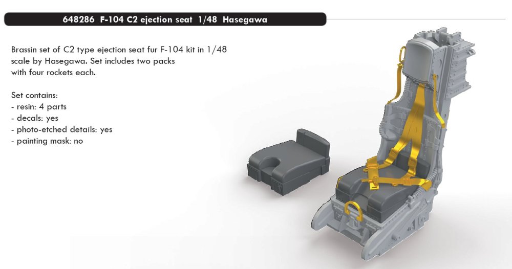 BRASSIN 1/48 F-104 C2 ejection seat (HAS)