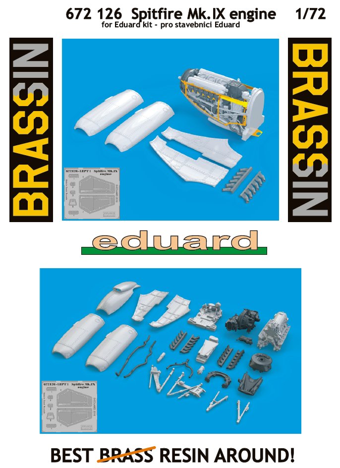 BRASSIN 1/72 Spitfire Mk.IX engine (EDU)