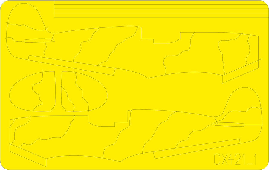 Mask 1/72 Spitfire camo scheme A
