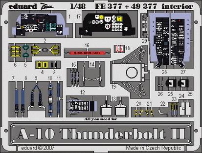 1/48 A-10 Thunderbolt II interior (ITAL)