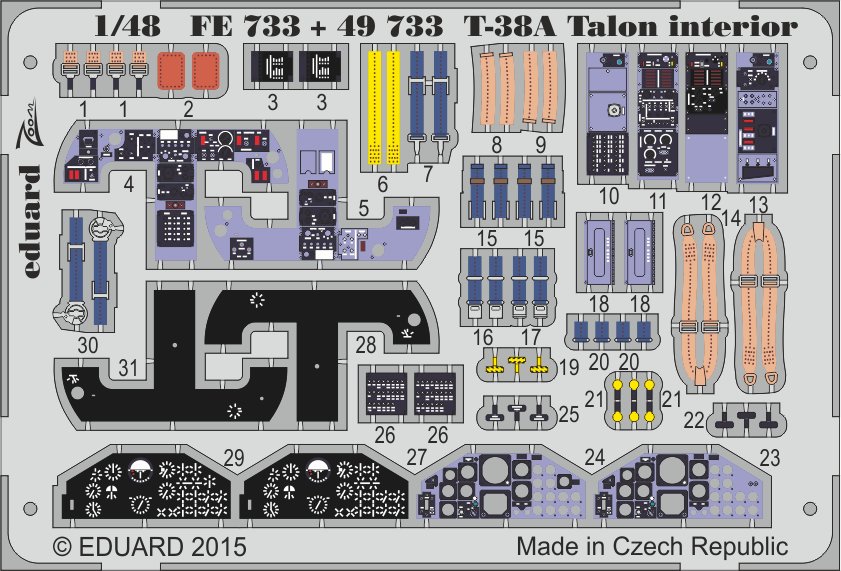 1/48 T-38A Talon interior (WOLFPACK)