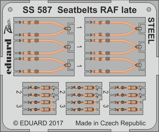 1/72 Seatbelts RAF late STEEL