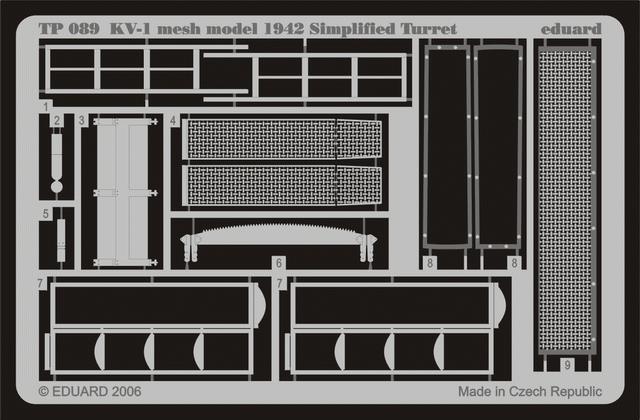 1/35 KV-1 mesh Simplified turret   (TRUMP)