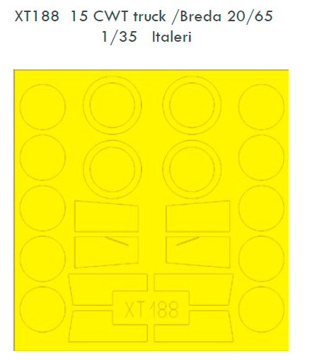 Mask 1/35 15 CWT truck /Breda 20/65 (ITAL)