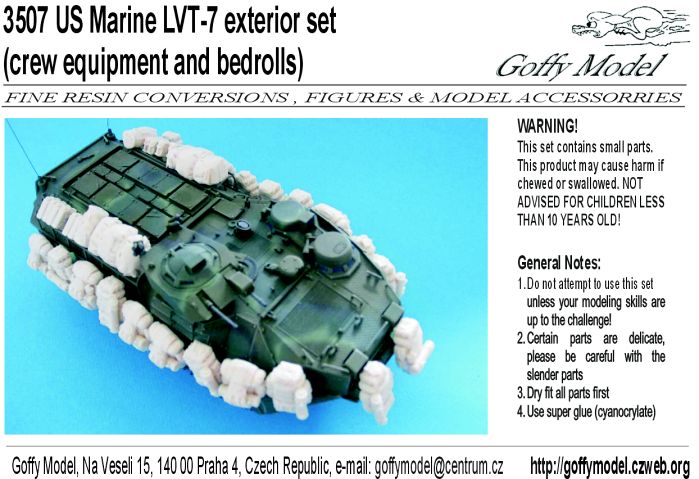 1/35 US Marine LVT-7 exterior set - crew equipment