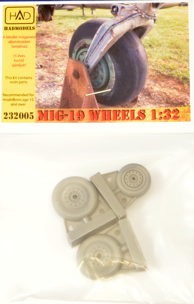 1/32 MiG-19 wheels (resin set)