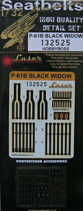 1/32 Seatbelts P-61B Black Widow (HOBBYB)