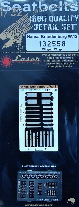 1/32 Seatbelts Hansa-Brandenburg W.12 (laser)