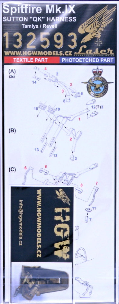 1/32 Seatbelts Spitfire Mk.IX (REV,TAM)